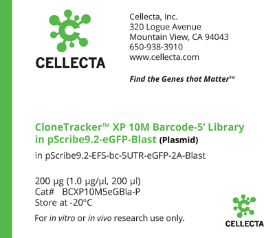 CloneTracker XP™ 10M Barcode-5' Libraries