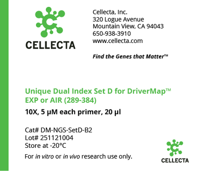 Universal Unique Dual Index (UDI) NGS Plates