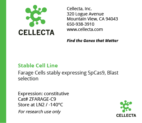 Cas9-Expressing Cell Lines for CRISPR KO - ZFARAGE-C9
