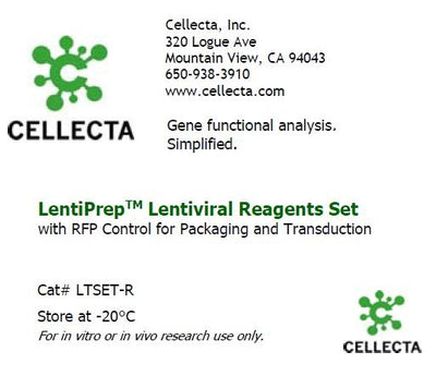 Cellecta LentiPrep Lentiviral Reagents Set LTSET-R