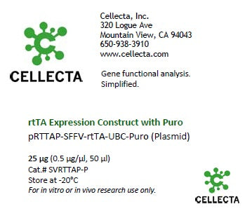 Cellecta rtTA Expression Construct with Puro SVRTTAP-P