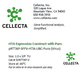 Cellecta rtTA Expression Construct with Puro SVRTTAP-V