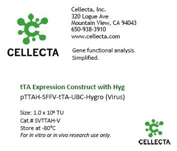 Cellecta tTA Expression Construct with Hyg SVTTAH-V