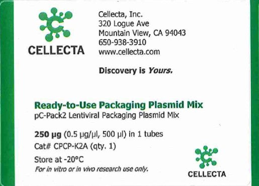 Cellecta Ready-to-Use Lentiviral Packaging Plasmid Mix CPCP-K2A