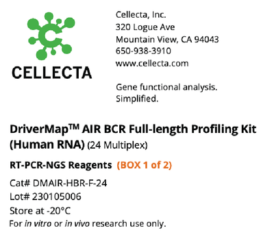 DriverMap AIR BCR Full-length Profiling Kit (Human RNA) 24 Multiplex DMAIR-HBR-F-24 Cellecta