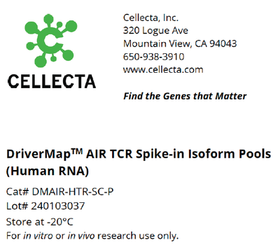 DriverMap™ Adaptive Immune Receptor (AIR) Profiling RNA Spike-In Controls