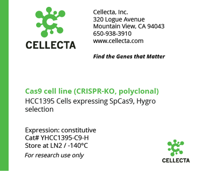 Cas9-Expressing Cell Lines for CRISPR KO - YHCC1395-C9-H