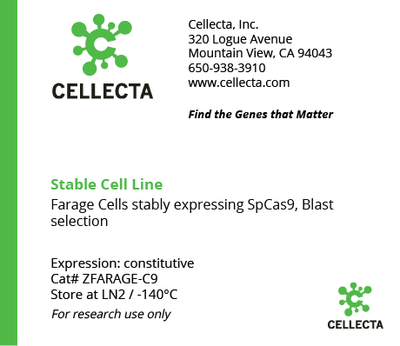 Cas9-Expressing Cell Lines for CRISPR KO - ZFARAGE-C9