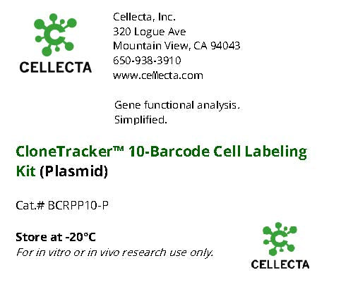 Cellecta CloneTracker 10-Barcode Cell Labeling Kit (Plasmid) BCRPP10-P