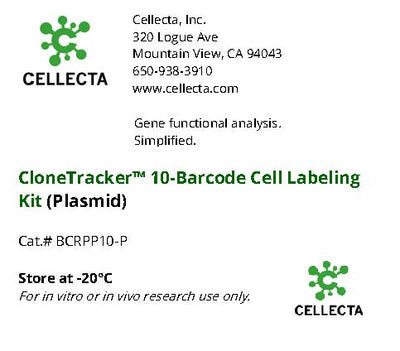 Cellecta CloneTracker 10-Barcode Cell Labeling Kit (Plasmid) BCRPP10-P