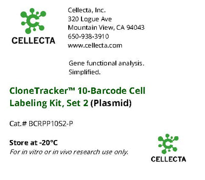 Cellecta CloneTracker 10-Barcode Cell Labeling Kit, Set 2 (Plasmid) BCRPP10S2-P