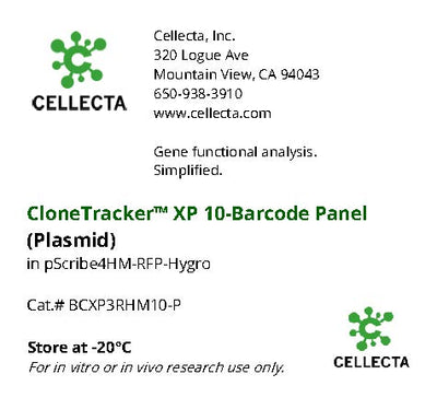 Cellecta CloneTracker XP 10-Barcode Panel (Plasmid) BCXP3RHM10-P