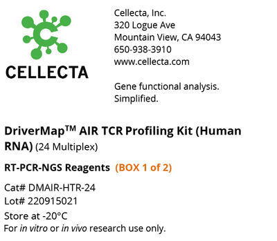 DriverMap AIR TCR Profiling Kit (Human RNA) 24 Multiplex DMAIR-HTR-24 Cellecta