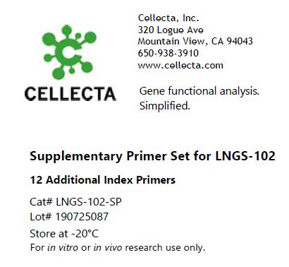 Supplementary index primers for NGS Analysis Kit - Cellecta LNGS-102-SP