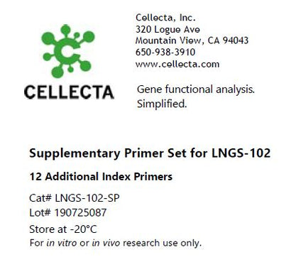Supplementary index primers for NGS Analysis Kit - Cellecta LNGS-102-SP