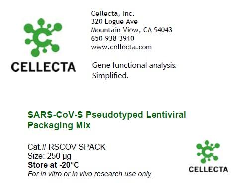 Cellecta SARS-CoV-S Pseudotyped Lentiviral Packaging Mix RSCOV-SPACK