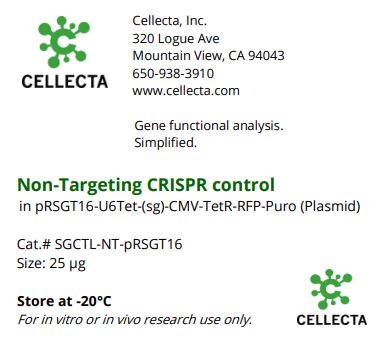 Cellecta Non-Targeting CRISPR Control SGCTL-NT-pRSGT16