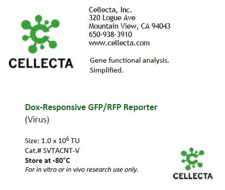 Cellecta Dox-Responsive GFP/RFP Reporter (Virus) SVTACNT-V