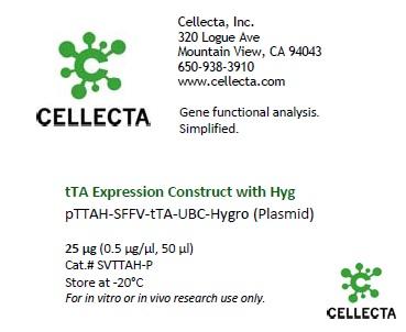 Cellecta tTA Expression Construct with Hyg SVTTAH-P