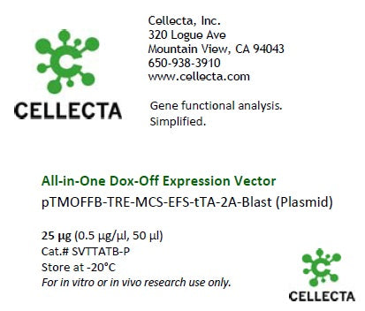 Cellecta All-in-One Dox-Off Expression Vector SVTTATB-P