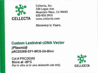 Cellecta Custom Lentiviral cDNA Vector PRCDEMB
