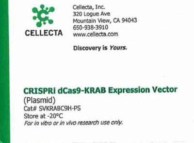Cellecta CRISPRi dCas9-KRAB Expression Vector (Plasmid) SVKRABC9H-PS