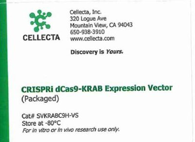 Cellecta CRISPRi dCas9-KRAB Expression Vector (Packaged) CVKRABC9H-VS