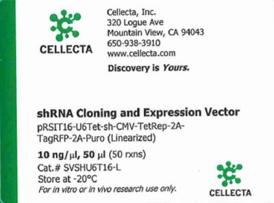 Cellecta shRNA Cloning and Expression Vector SVSHU6T16-L