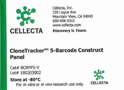 Cellecta CloneTracker 5-Barcode Construct Panel BCRPP5-V