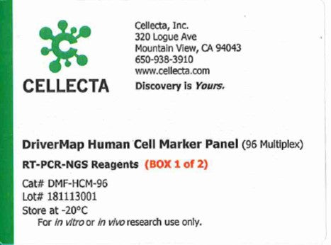 Cellecta DriverMap Human Cell Marker Panel (96 Multiplex) DMF-HCM-96