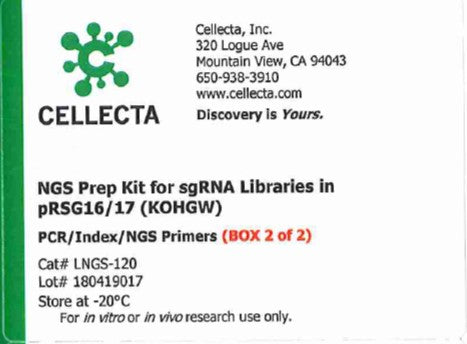 Cellecta NGS Prep Kit for sgRNA Libraries in pRSI16/17 (KOHGW) LNGS-120