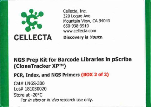 Cellecta NGS Prep Kit for Barcode Libraries in pScribe (CloneTracker XP) LNGS-300